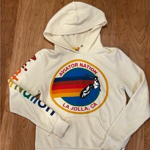 Aviator Nation La Jolla, CA cream Hoodie XS